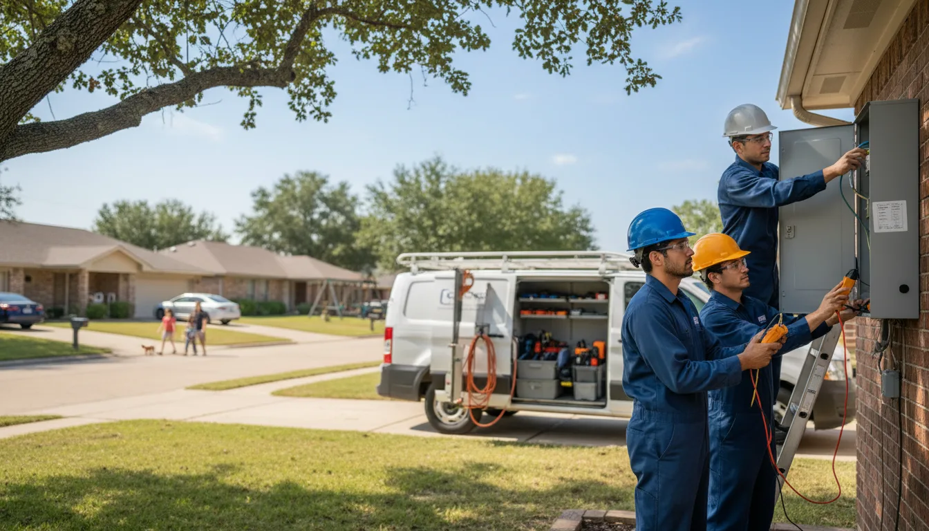 Certified electrician providing emergency electrical services in Grinnell, IA